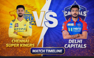 Chennai Super Kings vs Delhi Capitals Timeline