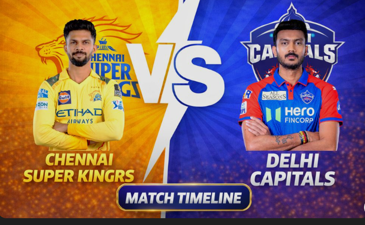 Chennai Super Kings vs Delhi Capitals Timeline
