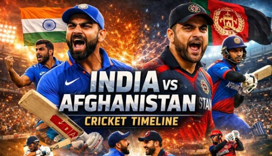 Afghanistan National Cricket Team Vs India National Cricket Team Timeline